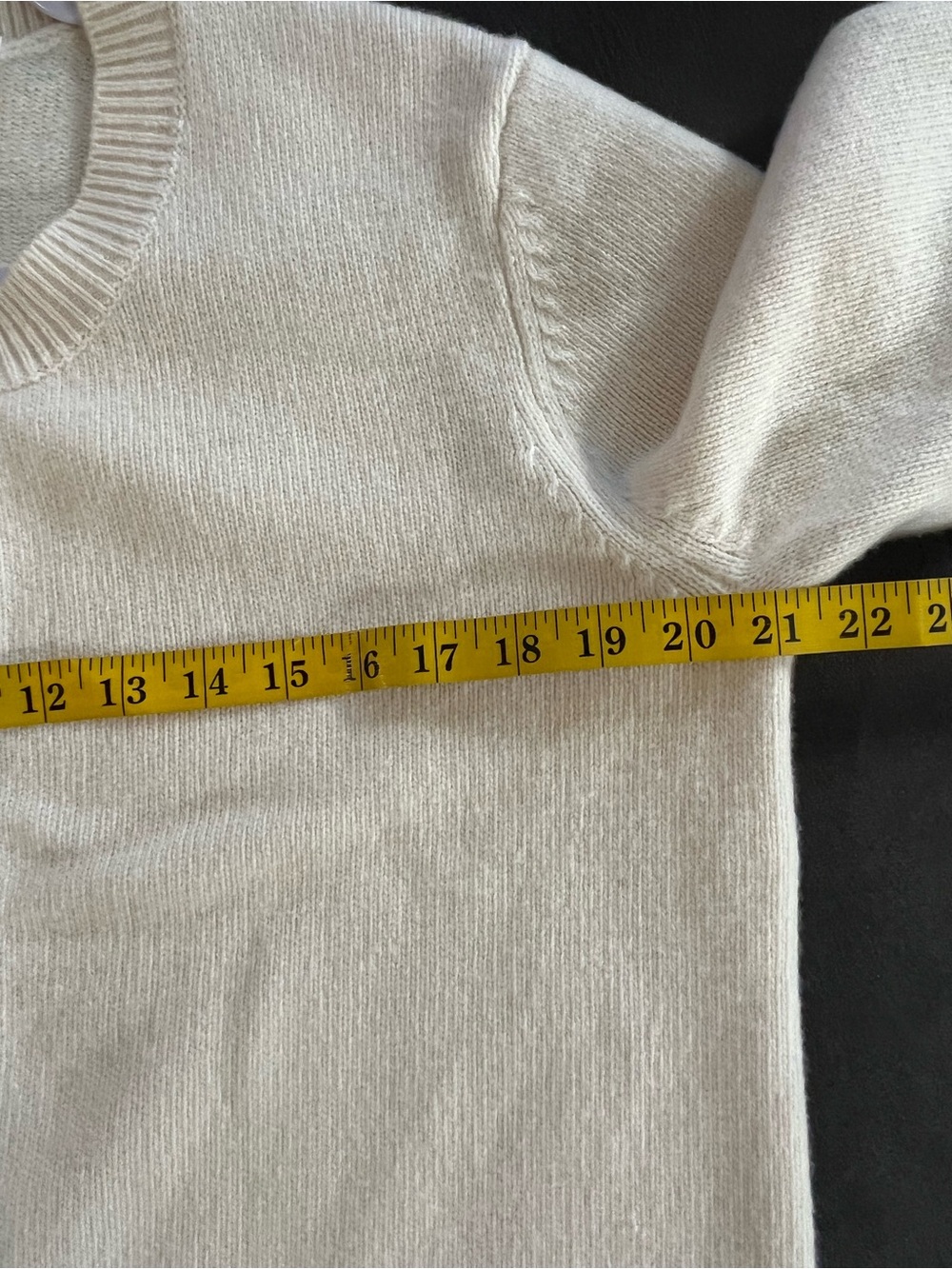 Tory Burch Cream Crystal-Button Knit Cardigan Wool Preppy L - Picture 9 of 11